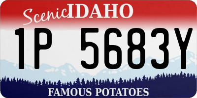 ID license plate 1P5683Y
