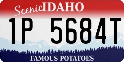 ID license plate 1P5684T