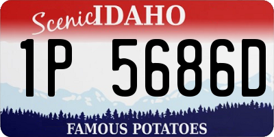 ID license plate 1P5686D