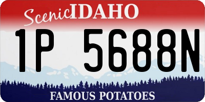 ID license plate 1P5688N