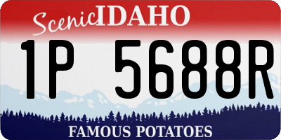 ID license plate 1P5688R