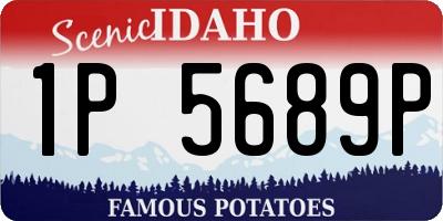 ID license plate 1P5689P
