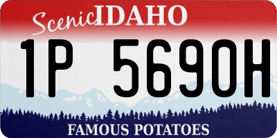 ID license plate 1P5690H