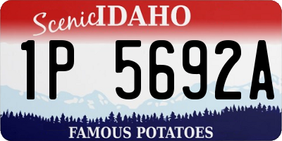 ID license plate 1P5692A