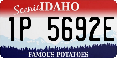 ID license plate 1P5692E