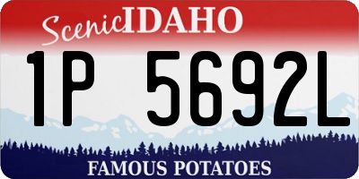 ID license plate 1P5692L