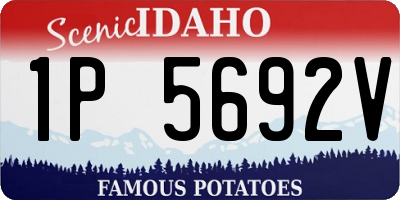 ID license plate 1P5692V