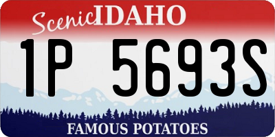 ID license plate 1P5693S