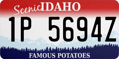 ID license plate 1P5694Z