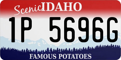 ID license plate 1P5696G
