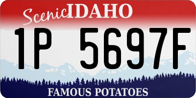 ID license plate 1P5697F