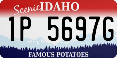 ID license plate 1P5697G