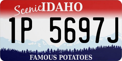 ID license plate 1P5697J