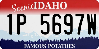 ID license plate 1P5697W