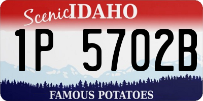 ID license plate 1P5702B