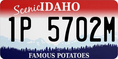ID license plate 1P5702M