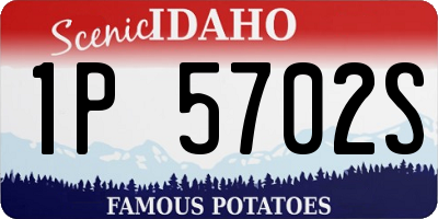 ID license plate 1P5702S