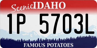 ID license plate 1P5703L
