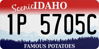 ID license plate 1P5705C