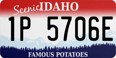 ID license plate 1P5706E