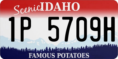 ID license plate 1P5709H