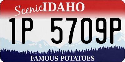 ID license plate 1P5709P