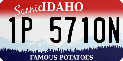 ID license plate 1P5710N