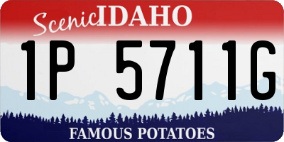 ID license plate 1P5711G
