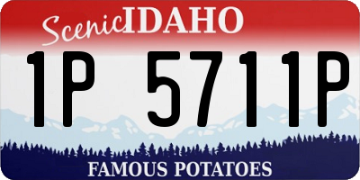 ID license plate 1P5711P