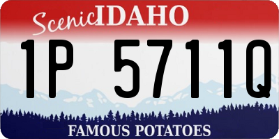 ID license plate 1P5711Q
