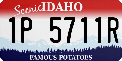 ID license plate 1P5711R