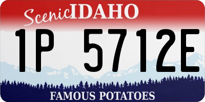 ID license plate 1P5712E