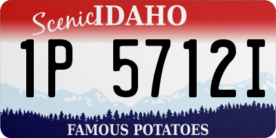 ID license plate 1P5712I