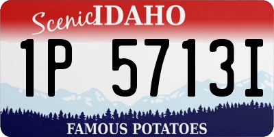ID license plate 1P5713I