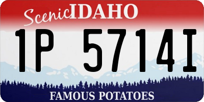 ID license plate 1P5714I