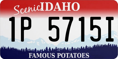 ID license plate 1P5715I