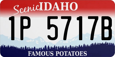 ID license plate 1P5717B