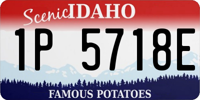 ID license plate 1P5718E