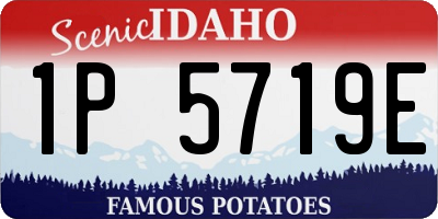 ID license plate 1P5719E