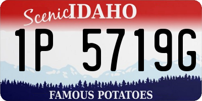 ID license plate 1P5719G