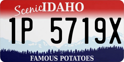 ID license plate 1P5719X