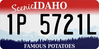ID license plate 1P5721L