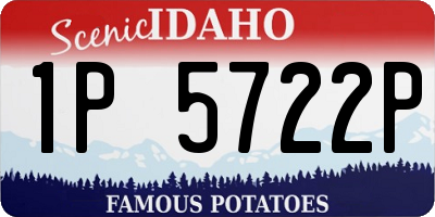 ID license plate 1P5722P