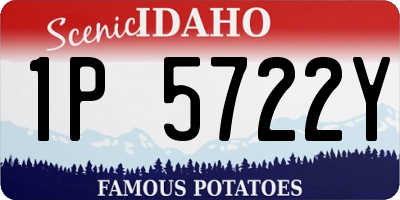 ID license plate 1P5722Y