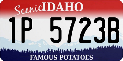 ID license plate 1P5723B