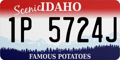 ID license plate 1P5724J