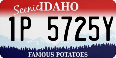 ID license plate 1P5725Y