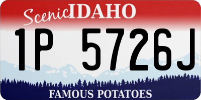 ID license plate 1P5726J
