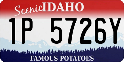 ID license plate 1P5726Y