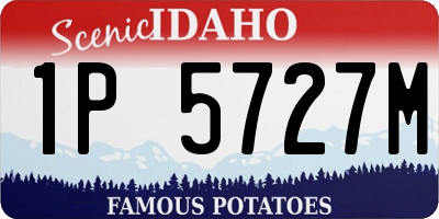 ID license plate 1P5727M
